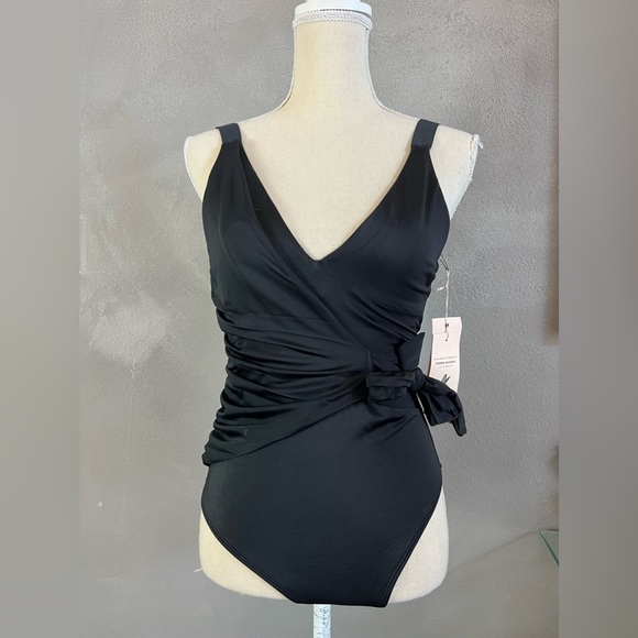 We Are Hah ‘Wrap It Up’ Swimsuit in Black - NWT - Size S- wrap one piece - Picture 4 of 7
